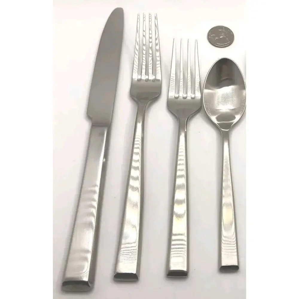 Reed & Barton East End Satin 4 Piece Set 18/10 Stainless Flatware